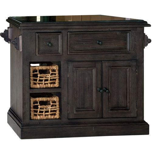 Zula Kitchen Island with Granite Top & Reviews Birch Lane
